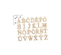 WRITWAA 26Pcs Alloy Alphabet Letter Charms for DIY Jewelry Making Mini Pendants for Crafting Bracelets Necklaces Earrings Creative Detailed Design for Handcraft Supplies