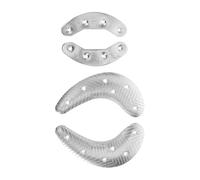 WRITWAA 2pairs Iron Shoe Sole Metal Heel Plates of Shoe Heel Repair Tools for Everyday and Boots Providing Protection and Sole Repair