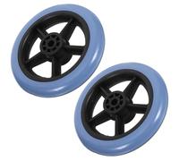 WRITWAA 2pcs 5-inch Front Replaceable Wheels for Wheelchair, Universal Anti-wear Multipurpose Small Caster Wheels for Mobility Aids and Walking Frame Accessories