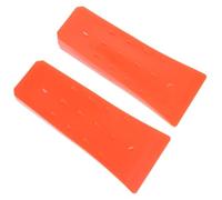 WRITWAA 2pcs 6-Inch Orange Plastic Felling Wedges for Tree Cutting Chainsaw, Forestry Lumbering Wedges for Garden and Logging Tools
