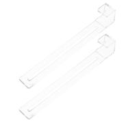 WRITWAA 2pcs ABS Clear Tank Hangers Adjustable for Aquarium and Hatching Box Reptile Tank Accessories for Turtle Basking Area