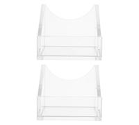 WRITWAA 2Pcs Acrylic Tilted Serum Bottle Stand 100Ml Single Hole Lab Reagent Organizer Rack Multipurpose Lab Bottle Holder for Research and Classroom Laboratory Use