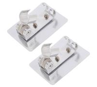 WRITWAA 2pcs Adjustable Aerospace Aluminum Shower Head Holders with Adhesive Mounting Brackets No Drill Installation Space-Saving Hook for Handheld Shower Wand Bathroom Accessories