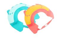 WRITWAA 2pcs Adjustable Shower Cap for Toddlers Protect Eyes and Ears Hair Washing Shield Pp Material Comfortable for Boys and Girls