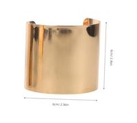 WRITWAA 2PCS Adjustable Wide Grooved Cuff Bracelets for Women Gold Silver Open Metal Wrist Wrap Bangle Jewelry with Smooth Edges Comfortable Upper Arm Punk Style Accessories for Birthday