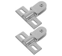 WRITWAA 2pcs Alloy Door Pivot Hinges for Glass Shower Doors Thickened Stainless Steel Bidirectional Opening Secure Top Bottom Installation Replacement Hardware for Framed Cabinets