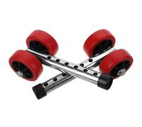 WRITWAA 2pcs Aluminum Alloy Front Walker Wheels Replacement Silent Rolling Walker Caster Accessories for Elderly Mobility Aid Removable Suitable for Rollators and Walking Frames