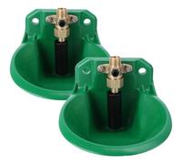 WRITWAA 2pcs Automatic Copper Valve Sheep Drinking Bowl, Lamb Drinking Fountain Waterer for Farm Animals, Sturdy Anti-Aging Water Bowl Suitable for Sheep and Cattle