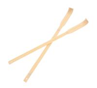 WRITWAA 2pcs Bamboo Long Handle Back Scratcher Stick for Body Relaxation and Head Massage, Portable Traditional Handheld Back Scratchers for Men and Women Itch Relief