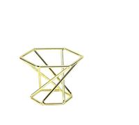 WRITWAA 2pcs Beauty Sponge Holder: Metal Makeup Puff Rack - 1.8x2.2x2.2 Inch Powder Puff Drying Stand for Home Bedroom Vanity Table Bathrooms Counter, Golden