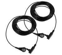 WRITWAA 2Pcs Black Anti-Static Grounding Cords Cable 5M Replacement Earthing Accessories for Grounding Sheets Mats Pads Industrial Electrical Use
