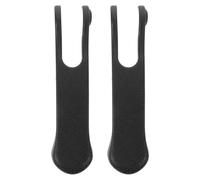 WRITWAA 2pcs Black Commode Armrest Cushions for Shower Chair and Potty Chair, Anti-Slip Padded Armrest Pads Made of Skin-Friendly Plastic, Suitable for Bath Shower Safety Seating