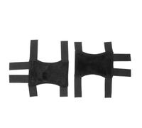 WRITWAA 2pcs Black Soft Plush Crutch Grip Pad for Adults with Detachable Sleeve Design and Easy Installation, Ergonomic Forearm Crutch Handle Cushion for Outdoor Winter Use