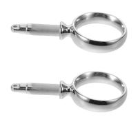 WRITWAA 2pcs Boat Row Lock Oar Mount Stainless Steel Ring Shaped 50mm Silver for Paddle and Oar on Boat Water Sports for Professional Sailors
