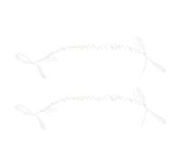 WRITWAA 2pcs Bridal Floral Headpiece: Flower Girl Fake Pearl Hair Vine Headband Wedding Hair Accessories For Beach Weddings And Special Occasions