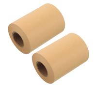WRITWAA 2pcs Brown Kraft Paper Roll for Shopping Lists and Reminders, 164ft Sturdy Recyclable Paper in Vintage Coffee Colour, for Kitchen and Home Note Taking