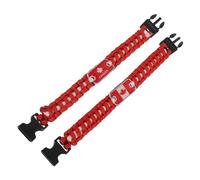 WRITWAA 2pcs Canadian Flag Camping Bracelet Seven Core Survival Wristband Durable Lightweight Emergency Rope Strap for Outdoor Hiking Travel Activities