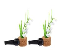 WRITWAA 2pcs Car Air Vent Decoration Air Conditioning Outlet Clip Decor Car Vent Accessories Cork Plastic Simulated Potted Plants Elegant Design Not Easy to Get Deformed Vehicle Interior
