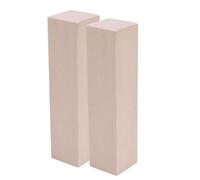 WRITWAA 2pcs Carving Wood Blocks Unfinished Whittling Wood Blank Blocks for Beginners Beige Sturdy Easy to Carve Rectangular Cubes for Crafting Techniques and DIY Crafting Projects