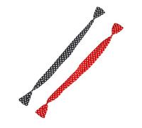 WRITWAA 2pcs Chiffon Wide Headbands for Women Elastic Dot Print Hairbands with Rabbit Ear Cross Design Comfortable Non-slip Makeup and Yoga Hair Accessories for Adults