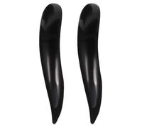 WRITWAA 2pcs Chinese Acupuncture Massage Pen - Natural Horn Scraping Stick - Deep Tissue Massager for Neck Foot Back Pressure Point Black