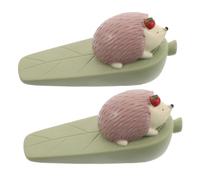 WRITWAA 2pcs Cute Hedgehog Animal Door Stopper Portable Lightweight Door Wedge for Indoor Use Safety Doorstop for Home Office Decor and Practical Protection
