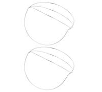 WRITWAA 2Pcs DIY Crown Frame Headdress Supply Lightweight Iron Hairband Base for Craft Making Unique Accessory for Engagements Pageants and Parties White