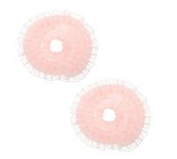WRITWAA 2pcs Double Layer Embroidered Lace Trim Ribbon Pleated Edge, 4cm Wide Vintage Floral Fabric Lace Ribbon for Sewing and Scrapbooking