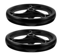 WRITWAA 2PCS Drive Wheelchair Accessories Wheel: 10 Inch Replacement Wheelchair Front Wheels for Walkers, Anti Slip Essential Rollator & Walker Accessories