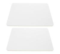 WRITWAA 2pcs Dry Erase Tablet Whiteboards Lightweight Design Reusable MDF Rectangular Boards with Rounded Corners for Classroom on The Go Use by Students and Professionals