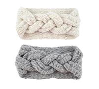 WRITWAA 2pcs Earmuffs Knitted Pattern Hair Band Crocheted Hairband Hat for Women Women Knitted Hat Crocheted Cap Girl