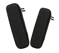WRITWAA 2Pcs Electric Toothbrush Holder Case Portable Travel Toothbrush Protective Case Shockproof Design with Durable Zipper Black for Electric