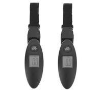 WRITWAA 2pcs Electronic Luggage Scale Measuring Weight Luggage Suitcase Scale for Travel Digital Suitcase Handheld for Baggage Luggae Abs Black