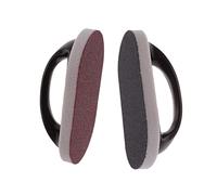 WRITWAA 2Pcs Emery Sponge Brush with Handle for Dish and Bathroom Cleaning Strong Decontamination and Descaling Scrubbing Pads Non-Scratch Kitchen and Sink Scrubber Random Random Color