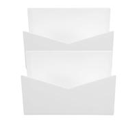 WRITWAA 2pcs Envelope Holder for Desk, Acrylic Mail Desk Organizer with Efficient Document Sorting and Decorative Design, for Enterprise and Home Workspaces
