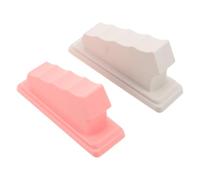WRITWAA 2pcs Ergonomic Nail Hand Rest Cushion with Non-slip Grooved Plastic Base for Comfortable Manicure Support, Portable Nail Art Training Tools for Home Use and Professionals