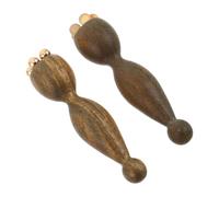 WRITWAA 2pcs Eye Massage Tool Massage Stick Wooden Lotus Horn Beauty Instrument for Face Diminishes Dark Circles Boosts Eye Circulation Travel Office Use Artistic Craftsmanship for Friends
