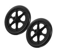 WRITWAA 2pcs Front Swivel Wheelchair Wheels Replacement Wheels for Wheelchair Quick Replacement High Load-bearing Capacity Wear-resistant Plastic Rubber for Hospitals Care Facilities