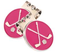 WRITWAA 2Pcs Golf Ball Markers Delicate Ball Marker Golf Hat Clips Portable Golfing Accessories