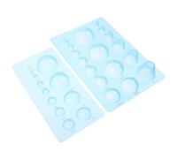 WRITWAA 2pcs Half Ball Clay Molds for DIY Craft Projects Polymer Clay Flower Petals Making Tools Gauges Supply