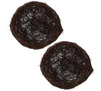WRITWAA 2Pcs Hand-Woven Rattan Bird Nests 25Cm Faux Egg Nests for Home Decor, Easter, Wedding, and Pet Bird Breeding Accessories