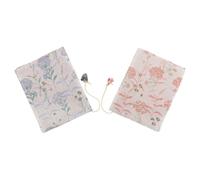 WRITWAA 2pcs Handmade Dandelion Fabric Book Covers for Notebooks and Journals, Versatile Use with Satin Material, Unique and Delicate Touch Suitable for Spring