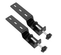 WRITWAA 2pcs Heavy Duty Desk Pegboard Fixing Bracket Clamps with Adjustable Iron Table Edge Mount for Home Office Organization and Workspace, Suitable for 1-7cm Thickness Desktops in Black