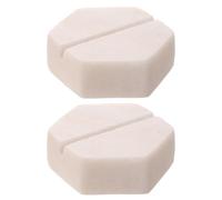 WRITWAA 2pcs Hexagon Marble Business Card Holder Compact Desk Accessory