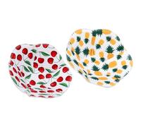 WRITWAA 2pcs Hot Bowl Holder Microwave Bowl Cozy Polyester Cotton Insulated Heat Resistant Plate Huggers Easy to Clean for Kitchen Heating