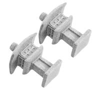 WRITWAA 2pcs Japanese Miniature Stone Lantern Statue Small Curved Pagoda Garden Decor Micro Landscape Pavilion Ornament for Zen Garden and Aquarium Decoration