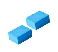 WRITWAA 2pcs Kitchen Cleaning Glass Mirror Cleaner Sponge Set, Multifunctional Emery Sponge for Bathroom Descaling and Stain Removal, Blue Household Cleaning Tool for Mirrors and Glass