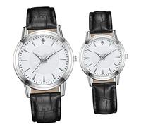 WRITWAA 2Pcs Luminous Lovers Watch Unisex Couple Wristwatch for Casual Formal Occasions Elegant Design with Fine Workmanship Valentine Day and Special Moments