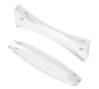 WRITWAA 2Pcs Magnetic Optical Glass Lens Set for Physics Teaching Precise Light Refraction and Reflection Convex and Concave Lenses Acrylic Material Science Experiment Kit for Classroom