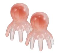 WRITWAA 2pcs Octopus Head Massagers Resin Manual Scalp Massage Combs Eight Claw Design for Back and Body, Portable Handheld Tools Enhancing Sleep Quality and Activating Scalp Vitality